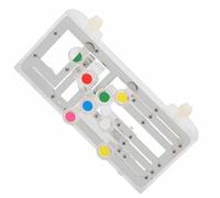 Alomejor Guitar Learning System Teaching Aid, Humanized Design with One Key Chord and Transparent Material, for Beginner to Play 90% Songs Quickly (Silver)