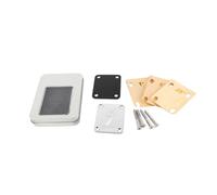 Alomejor Guitar Neck Shim, Maple Wood Tapered Design for Easy Neck Angle Adjustment, Metal Plate, with 3 Thickness Options 0.25 0.5 1 Degree, for Electric Guitar