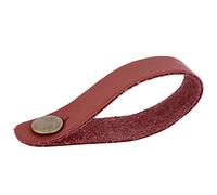 Alomejor Guitar Neck Strap Guitar Leather Headstock Tie Strap Hook with Retro Metal Button Accessories for Acoustic/Electric Guitars and Ukulele Black(20.00 * 2.00 * 2.00cm-Brown)