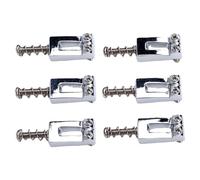 Alomejor Guitar Saddle with Tremolo Function, 6 Pcs Stainless Steel