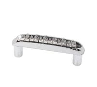 Alomejor Guitar Tremolo Bridge, Top Loading Adjustable Saddle Replacement for Jazzmaster, with 73mm Pole Spacing 11mm String Spacing and Wrench