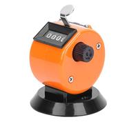 Alomejor Hand Tally Counter Durable ABS Plastic Mechanical Tool with Hook for Sports Events and Data Statistics (Orange)