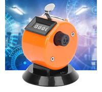 Alomejor Hand Tally Counter Durable ABS Plastic Mechanical Tool with Hook for Sports Events and Data Statistics (Orange)