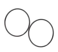 Alomejor Handbag Handles Round DIY Craft Bag Metal Handles for DIY Ornaments Glossy Appearance 2PCS for Luggage Inner Circle 10cm Iron Material (#2)