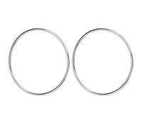 Alomejor Handbag Handles Round DIY Craft Bag Metal Handles for DIY Ornaments Glossy Appearance 2PCS for Luggage Inner Circle 10cm Iron Material (#3)
