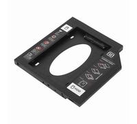 Alomejor HDD Caddy Bay Universal 9.5mm Converter for 2nd HDD SSD Installation in Laptop CD DVD Slot for Extra Storage Space 1 X Caddy Bay
