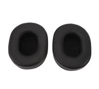Alomejor Headphone Ear Cushion Sheepskin Leather Upgrade (Black) | Comfortable fit, noise isolation, high density foam, compatible with ATH MSR7