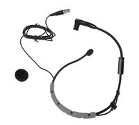 Alomejor Headset Condenser Microphone Weather Proof for Fitness Activities, Clear Sound Pickup, Comfortable Fit, Lightweight ABS Material (Gray)