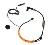 Alomejor Headset Condenser Microphone Weather Proof for Fitness Activities, Clear Sound Pickup, Comfortable Fit, Lightweight ABS Material (Yellow)