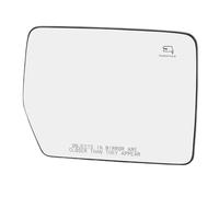 Alomejor Heated Mirror Glass, Heated Side Mirror Glass with HD Polished and Backing, Fast Defrost Defog Snap On Replacement for Exterior Door Use (Right: 4L3Z 17K707 DA)