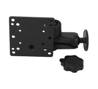Alomejor Heavy Duty Double Ball Mount, Aluminum Alloy Multi Angle Socket Arm with Round Knob Anti Theft Design, for Tablets Phones Fish Finders Smart Agricultural Machinery Medical