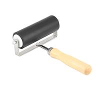 Alomejor Heavy Duty Hard Rubber Brayer Roller Brush for Efficient Painting Large Area Powerful Roller Paint Brush Easy Operation for Artists Anti- Art Craft Tool for Smooth Surface Working Material:
