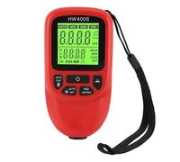 Alomejor High Accuracy Coating Thickness Multifunctional Paint Thickness Meter, Recording Various Data for Metal Finishing & Anodized Coatings, Portable Tester (Red)