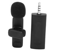 Alomejor High-Definition Wireless Lavalier Microphone Easy Setup for Interview Vlogging Bluetooth 5.1 2.17x0.43in