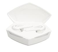 Alomejor High-Performance Gaming Earbuds with Mic and Low Latency Mode for Seamless Experience in Gaming Sessions (White)