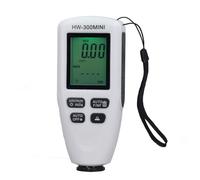 Alomejor High Precision Coating Thickness Gauge for Paint Measurement, LCD Digital Display for Car, 0 to 2000um Range, Ideal for Workshop and Laboratory (White)