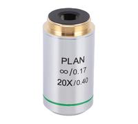 Alomejor High Resolution 20X Plan Infinity Objective Lens for Educational and Research Biological Microscopes 20.2mm Thread 1 Unit