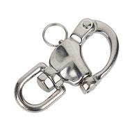 Alomejor High Strength Stainless Steel Shackle Connector Arrow Storage Case Snap Hook for Rock Climbing Adventure (22 * 128mm)