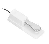 Alomejor Hold Foot Pedal Universal Keyboard Switch Durable White ABS Metal Anti -slip for Electronic Instruments (White)
