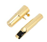 Alomejor Hooded Tenor Saxophone Metal Mouthpiece, Brass with Great Volume for Beginners and Professionals, Fits Bb Tenor Saxophone
