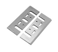 Alomejor HSS Planer Blades 82mm Replacement for Handheld Electric Planers 2 Pcs Durable Steel