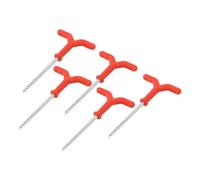 Alomejor Ice Fishing Stake, Red 18.5cm Quick Setup Peg
