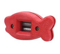 Alomejor Ice Skates Blade Sharpener Manual Player Ice Skate Blade Sharpener for Blades Maintenance Tool(red)