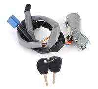 Alomejor Ignition Key Switch with 2 Keys, and Durable, Designed for Berlingo 2002-2008 and Partner 2002-2008, Iron and ABS Combo