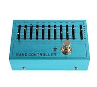 Alomejor Instrument Band Controller Aluminum Alloy Guitar Tone Preamplifier 10 Band EQ with Independent Output Volume Adjustment for Practice Recording and Live Use