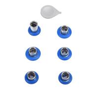 Alomejor Interchangeable Thumbstick for Series 2 Stylish Flexible Game Controller Thumbstick Replacement for Gamers Rubber and Stainless Steel 6 Units (Blue)