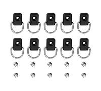 Alomejor kayak d rings,Secure Durable canoe tie down loops 10 pieces for outdoor adventurers campers fishers on fishing trips camping expeditions river excursions