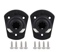 Alomejor Kayak Mount Base 2pcs Boat Kayak Fishing Pole Rod Holder Mount Base Tackle Kit With Mounting Screws