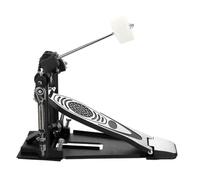 Alomejor Kick Drum Pedal Double Chain Drive Anti -slip Design Drum Pedal Racket for Beginners Drummer Aluminum Alloy