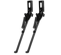Alomejor Kickstand 2Pcs Adjustable Cycling Rear Stand Side Stand Support Stand Mount for Kids Inch