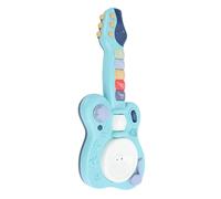 Alomejor Kids Play Guitar Electric, Educational Musical Instruments Early Learning Toy with Colorful Cartoon Design for Toddler Baby, ABS Material Lightweight (Blue)