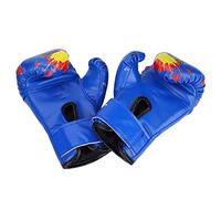 Alomejor Kids Punch Training Gloves, Hook Loop Closure, 24cm, PU Leather | Youth MMA Sparring Mitts, 172g Lightweight, Palm Ventilation Holes, Blue Pink Yellow Options, Ages 2-11 Boxing Gear