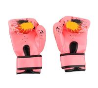 Alomejor Kids Punch Training Gloves, Hook Loop Closure, 24cm, PU Leather | Youth MMA Sparring Mitts, 172g Lightweight, Palm Ventilation Holes, Blue Pink Yellow Options, Ages 2-11 Boxing Gear