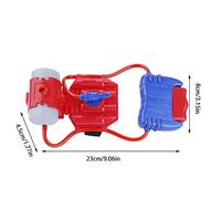 Alomejor Kids Wrist Water Gun Toy, Plastic, Ergonomic Handle, Fun Outdoor Beach Shooting Game for Children (Red)
