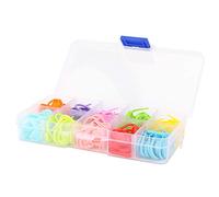 Alomejor Knitting Stitch Clips, Premium Plastic Needles