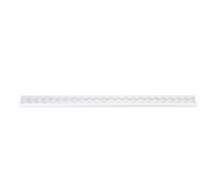 Alomejor L Track Rail Metal Airline Track Tie Down System 882 Lbs Load Surface or Recessed Mount Narrow Cargo Rail for Enclosed Trailers Utility Trailers Truck Beds (60cm)