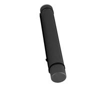 Alomejor Large Capacity Antishock Portable Document Poster Tube for Storage, Expandable Round Tube for Poster Tubes with Strap, Blueprint, and Map for Artists, Plastic, 40.2 X 3.3in (Black)