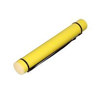 Alomejor Large Capacity Antishock Portable Document Poster Tube for Storage, Expandable Round Tube for Poster Tubes with Strap, Blueprint, and Map for Artists, Plastic, 40.2 X 3.3in (Yellow)