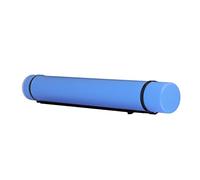 Alomejor Large Capacity Antishock Portable Document Poster Tube for Storage, Expandable Round Tube for Poster Tubes with Strap, Blueprint, and Map for Artists, Plastic, 40.2 X 3.3in (Blue)