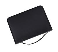 Alomejor Large Capacity Pencil Case with Durable PU Leather (Black)