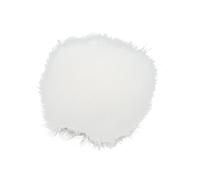 Alomejor Lavalier Wind Muff Furry Microphone Cover Soft and Lightweight for Outdoor Recording 0.5cm Aperture Artificial Fur 1 Piece (White)