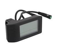 Alomejor LCD Screen Mémeter with Electric Bike for the 24-48V Controller, Multifunctional Bicycle Counter for Outdoor Driving, ABS Material