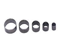 Alomejor Leather Die Cutter Set, High Carbon Steel, 5 Sizes | Egg shape design, Durable construction, Perfect for projects, Suitable for leather, Wide range of applications