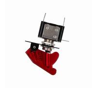 Alomejor LED Tilting Switch Fasting 12 V 20a Car Dome Fog Light Rocker Tip Switch On/off with Red Coverage for Auto Parts