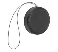 Alomejor Lens Cap, PU Leather Vintage Cover with Anti Loss Rope, Mini41 Instant Camera Lens Protector, Dust Cap and Decorative Accessory (Black)