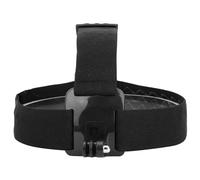 Alomejor Lightweight Plastic Head Harness Strap for Action Cameras, Adjustable for Skiing and Fishing, Durable Nylon Material, Black Color